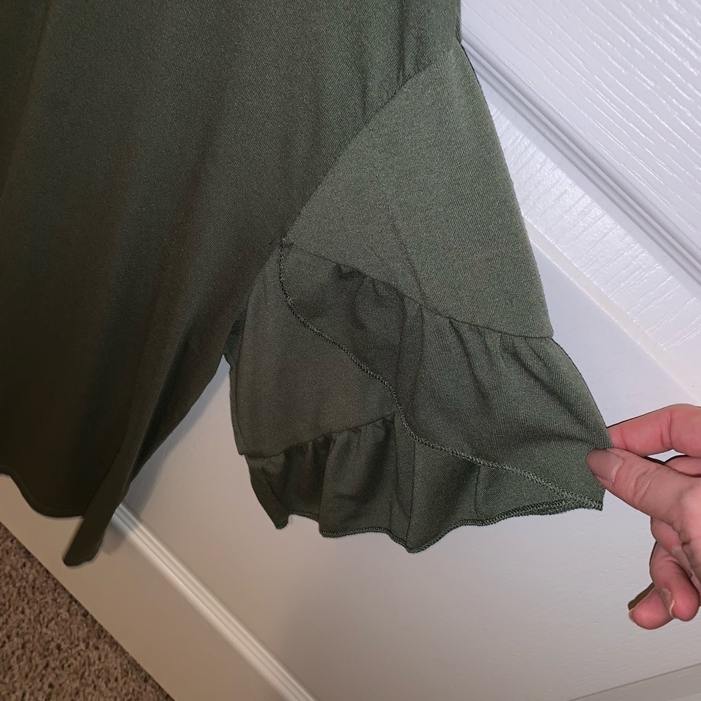 Plain olive shirt